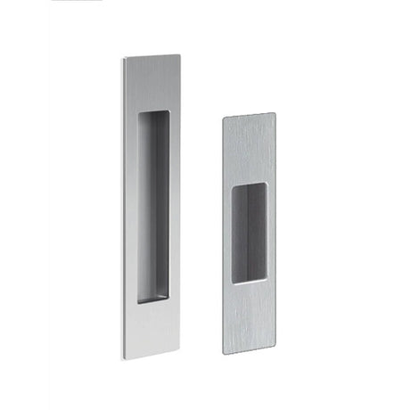 Mardeco M Series 8008 Flush Pull Set - Brushed Satin Chrome