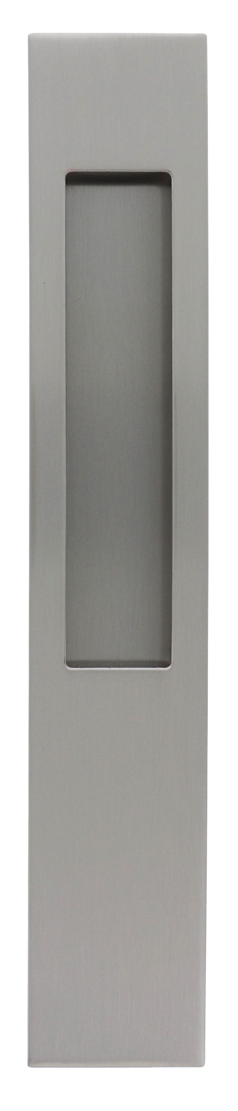 Mardeco M Series 8102 Flush Pull Long Plate 255mm - Brushed Nickel