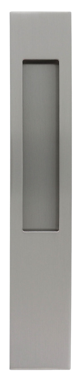 Mardeco M Series 8102 Flush Pull Long Plate 255mm - Brushed Nickel