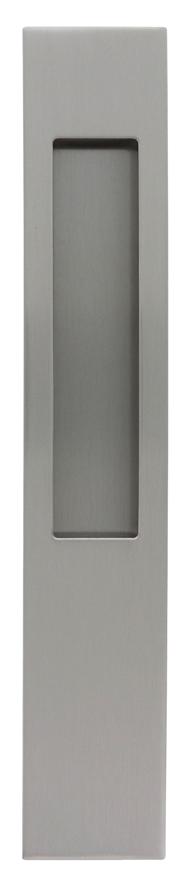 Mardeco M Series 8102 Flush Pull Long Plate 255mm - Brushed Nickel