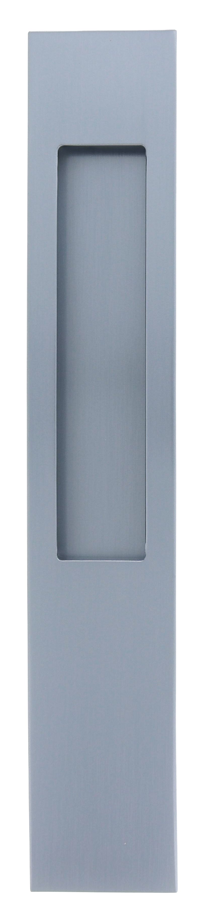 Mardeco M Series 8102 Flush Pull Long Plate 255mm - Brushed Satin Chrome