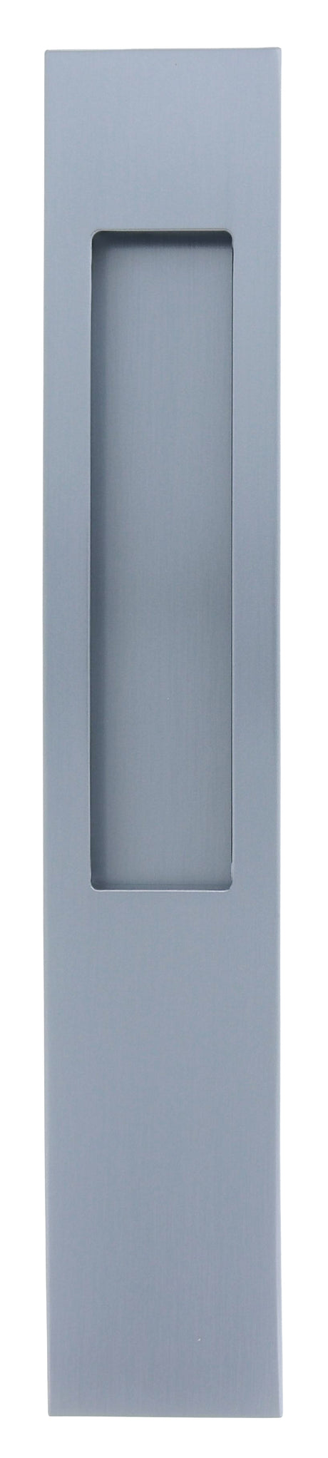 Mardeco M Series 8102 Flush Pull Long Plate 255mm - Brushed Satin Chrome