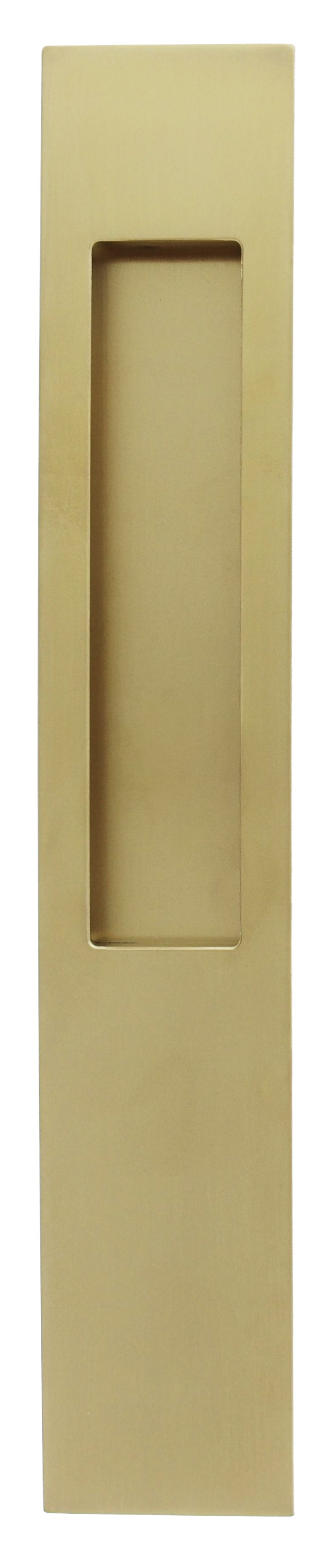 Mardeco M Series 8102 Flush Pull Long Plate 255mm - Satin Brass