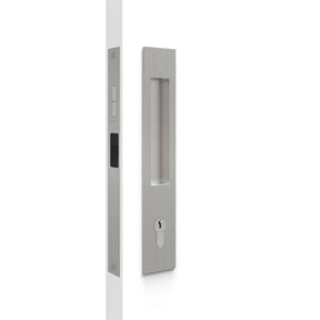 Mardeco M Series 8104 Flush Pull Euro Lock Set - Brushed Nickel
