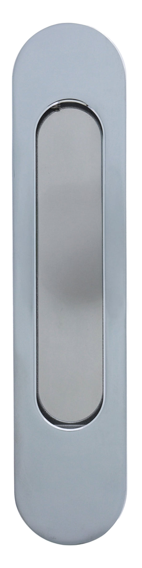 Mardeco M Series 9002 Oval Flush Pull 203mm - Polished Chrome