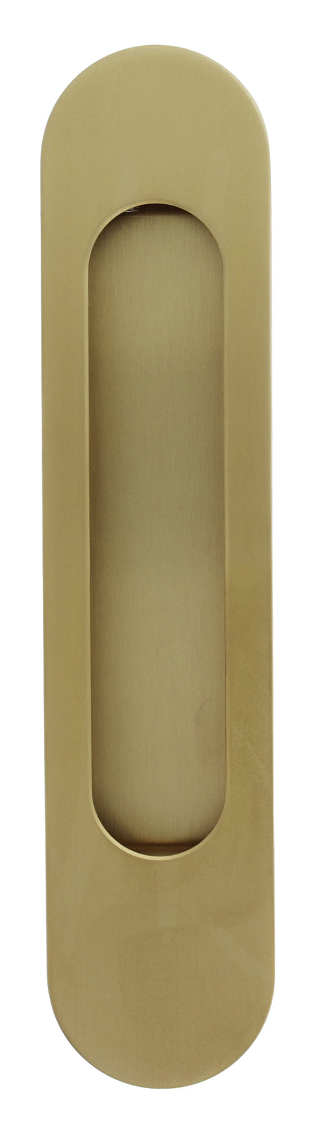Mardeco M Series 9002 Oval Flush Pull 203mm - Satin Brass