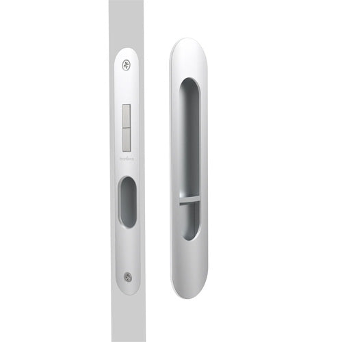 Mardeco M Series 9004 Oval Flush Pull Privacy Set 35mm - Polished Chrome