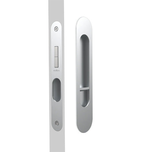 Mardeco M Series 9004 Oval Flush Pull Privacy Set 35mm - Satin Chrome