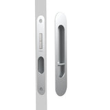 Mardeco M Series 9004 Oval Flush Pull Privacy Set - Satin Chrome
