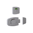 Metlam Sera Slide Lock & Emergency Release Indicator Set – Satin Chrome Plate