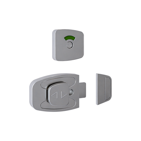 Metlam Sera Slide Lock & Emergency Release Indicator Set – Satin Chrome Plate