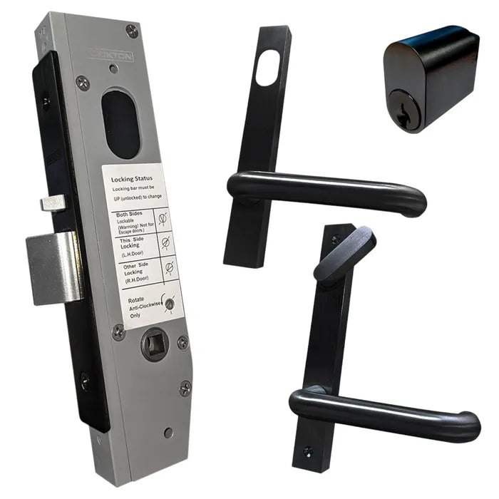 Lockton 30mm backset Narrow Mortice Lock Kit 5 - Cylinder & DDA Snib