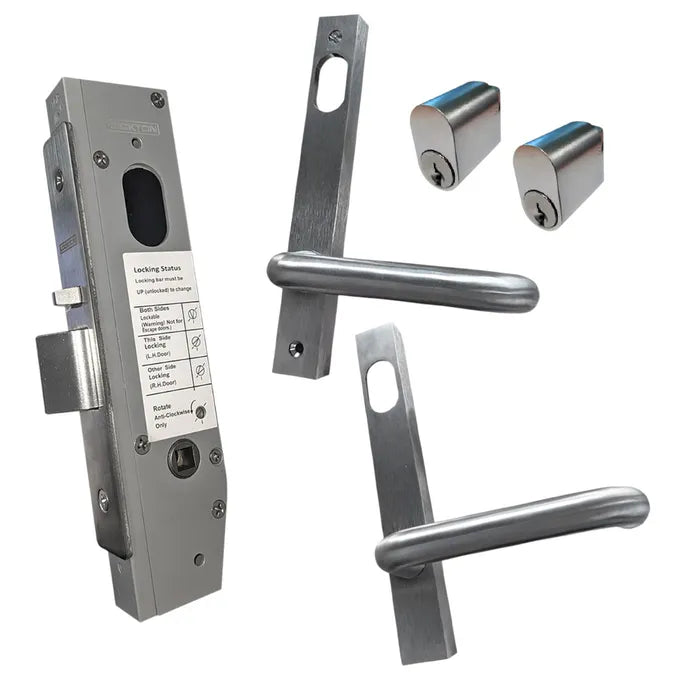 Lockton 30mm backset Narrow Mortice Lock Kit 4 - Double Cyl Set