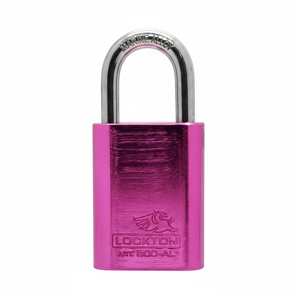 Lockton Coloured Aluminum 500 Series Padlock - 40mm