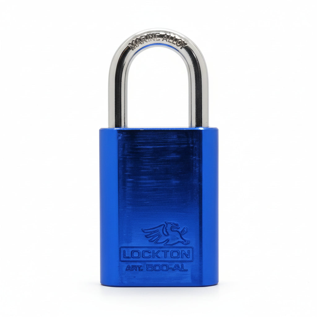 Lockton Coloured Aluminum 500 Series Padlock - 40mm