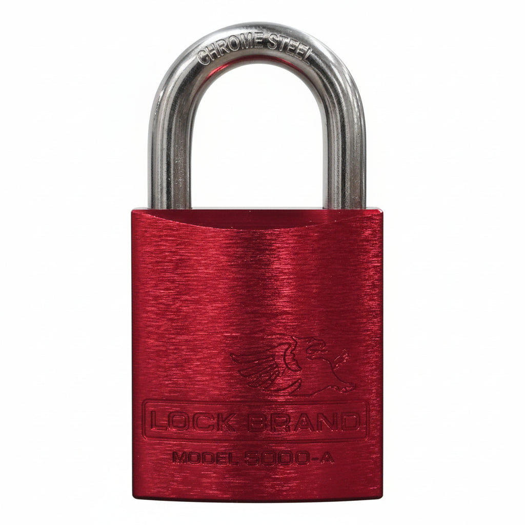 Lockton Coloured Aluminum 500 Series Padlock - 45mm