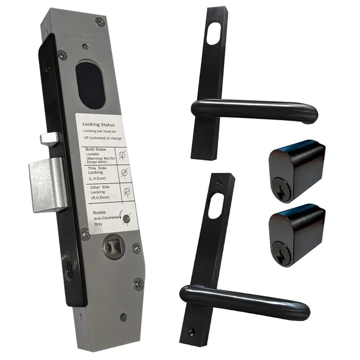 Lockton Narrow Mortice Lock Kit 4 - Double Cylinder Set