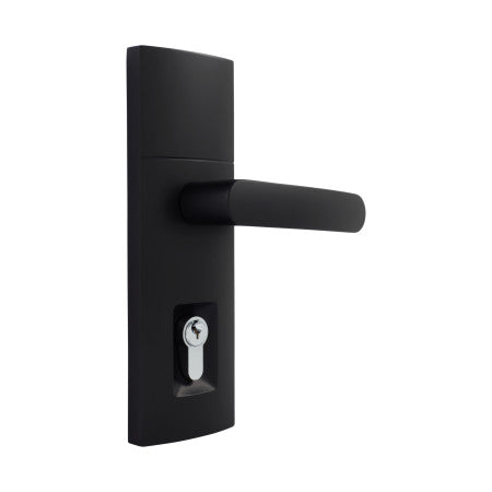 Gainsborough Trilock Contemporary Contour Entrance Set – Matt Black (8901CONMBK)