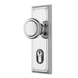Gainsborough Trilock Traditional Knob Entrance Set – Bright Chrome (890TRIBC)