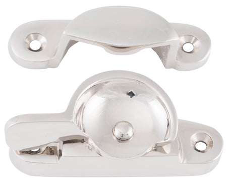 Tradco Sash Fastener Narrow - 69mm - Polished Nickel (6508)