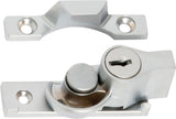 Tradco Sash Fastener Locking Narrow Zinc Alloy - 65mm - Satin Chrome (1624)
