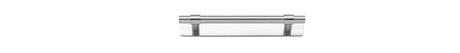 Iver Helsinki Cabinet Pull with Backplate - Brushed Chrome - CTC 128mm (21005B)