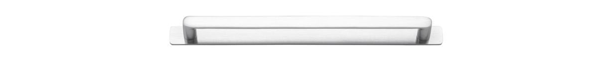 Iver Osaka Cabinet Pull with Backplate - Brushed Chrome - CTC 256mm (20975B)