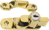 Tradco Sash Fastener Locking Zinc Alloy - 64mm - Anti-tarnish Brass (1606)