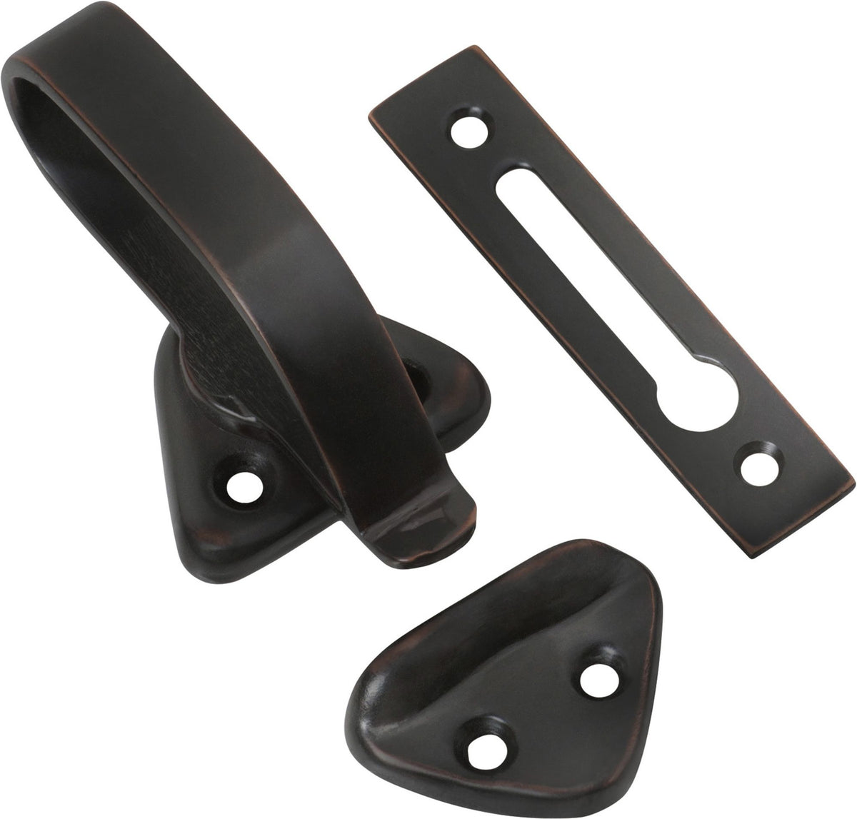 Tradco Hopper Window Fastener - 74mm - Antique Copper (1686)
