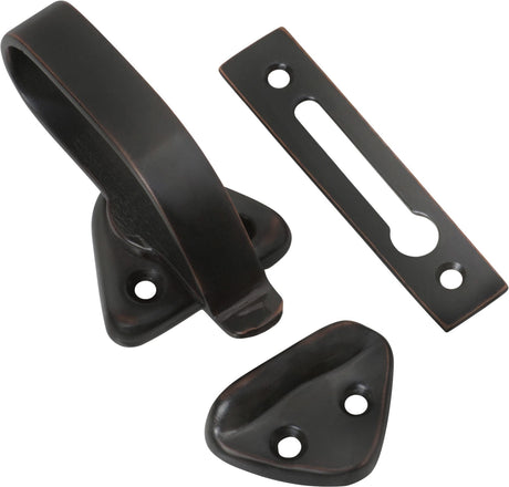 Tradco Hopper Window Fastener - 74mm - Antique Copper (1686)