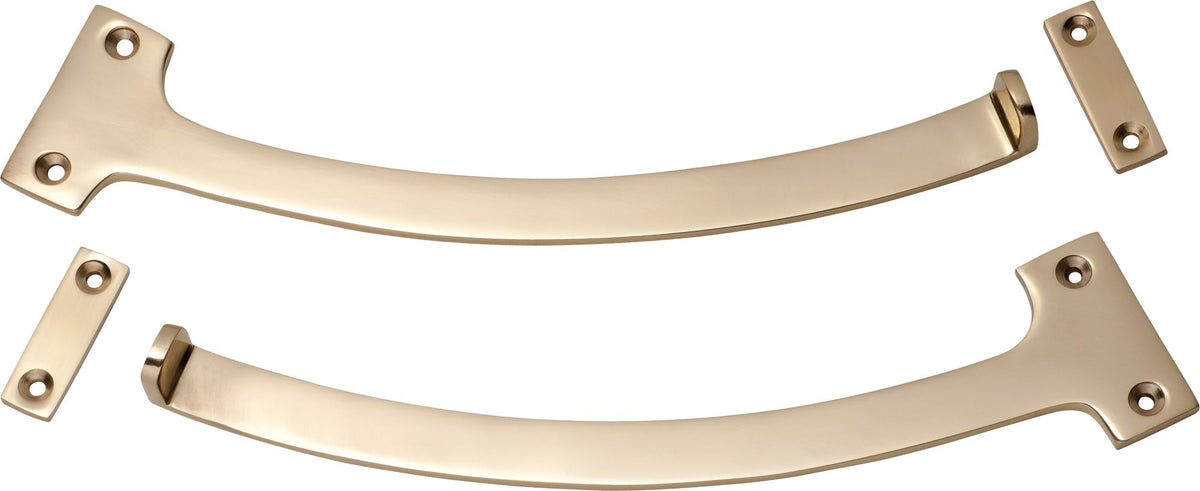 Tradco Fanlight Stop Pair - 190mm - Polished Brass (1783)