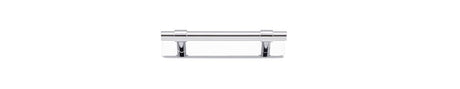 Iver Helsinki Cabinet Pull with Backplate - Polished Chrome - CTC 96mm (20994B)