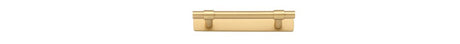 Iver Helsinki Cabinet Pull with Backplate - Brushed Brass - CTC 96mm (20996B)