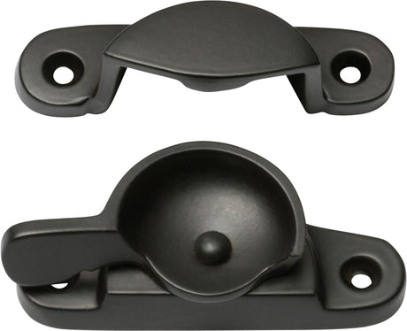 Tradco Sash Fastener Classic - 65mm - Matt Black (1806)