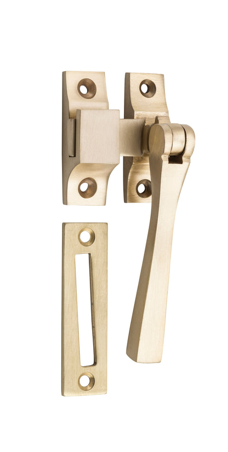 Tradco Casement Fastener Square - Satin Brass (6664)