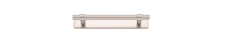 Iver Helsinki Cabinet Pull with Backplate - Satin Nickel - CTC 128mm (21009B)