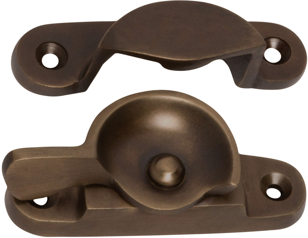 Tradco Sash Fastener Classic - 65mm - Antique Brass (2300)