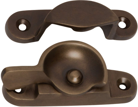 Tradco Sash Fastener Classic - 65mm - Antique Brass (2300)