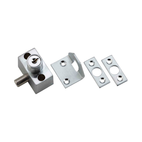 Tradco Sash / Sliding Window Lock Zinc Alloy - H41mm · 43mm - Satin Chrome (20305)
