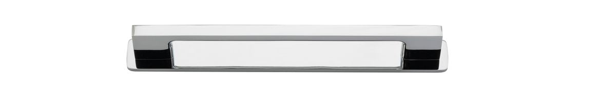 Iver Cali Cabinet Pull with Backplate - Polished Chrome - CTC 160mm (0532B)
