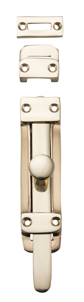 Tradco Tower Bolt - H118mm - Polished Brass (1445)