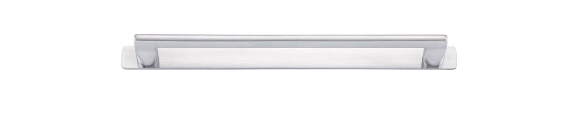 Iver Baltimore Cabinet Pull with Backplate - Brushed Chrome - CTC 256mm (20905B)