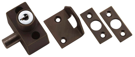 Tradco Sash / Sliding Window Lock Zinc Alloy - H41mm · 43mm - Antique Brass (20301)