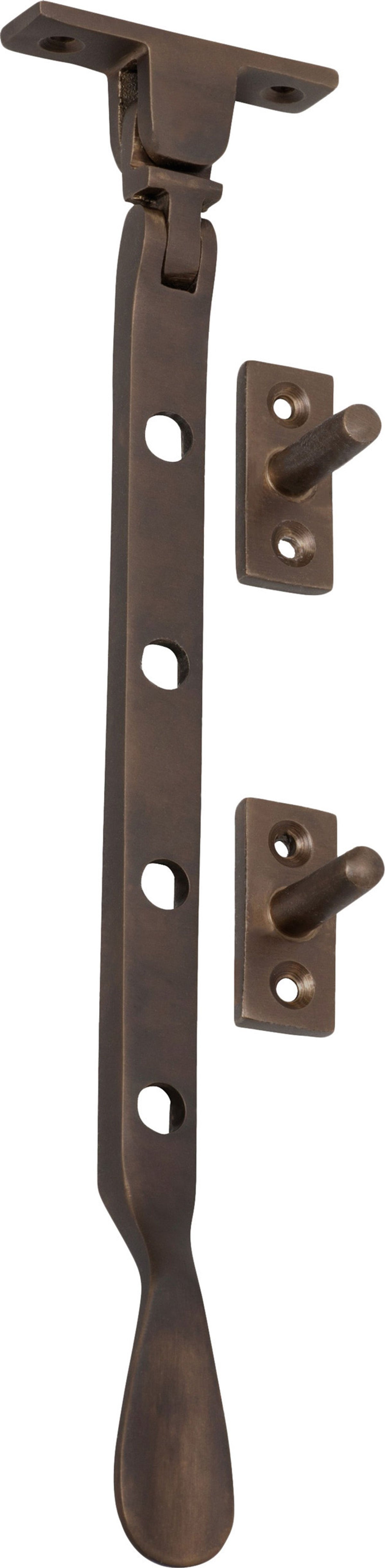 Tradco Casement Stay Base Fix Small - 200mm - Antique Brass (2295)