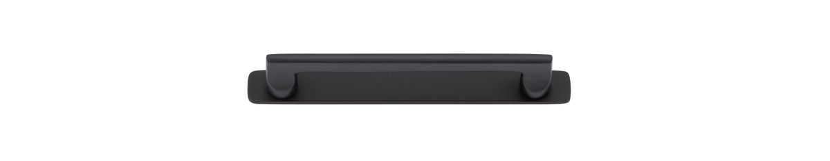 Iver Baltimore Cabinet Pull with Backplate - Matt Black - CTC 160mm (20893B)
