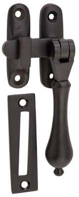 Tradco Casement Fastener Teardrop Long Throw - Matt Black (1839)