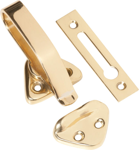 Tradco Hopper Window Fastener - 74mm - Polished Brass (1685)