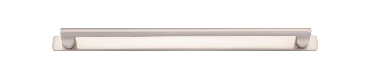 Iver Baltimore Cabinet Pull with Backplate - Satin Nickel - CTC 320mm (20919B)