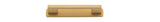 Iver Cali Cabinet Pull with Backplate - Brushed Brass - CTC 96mm (0554B)