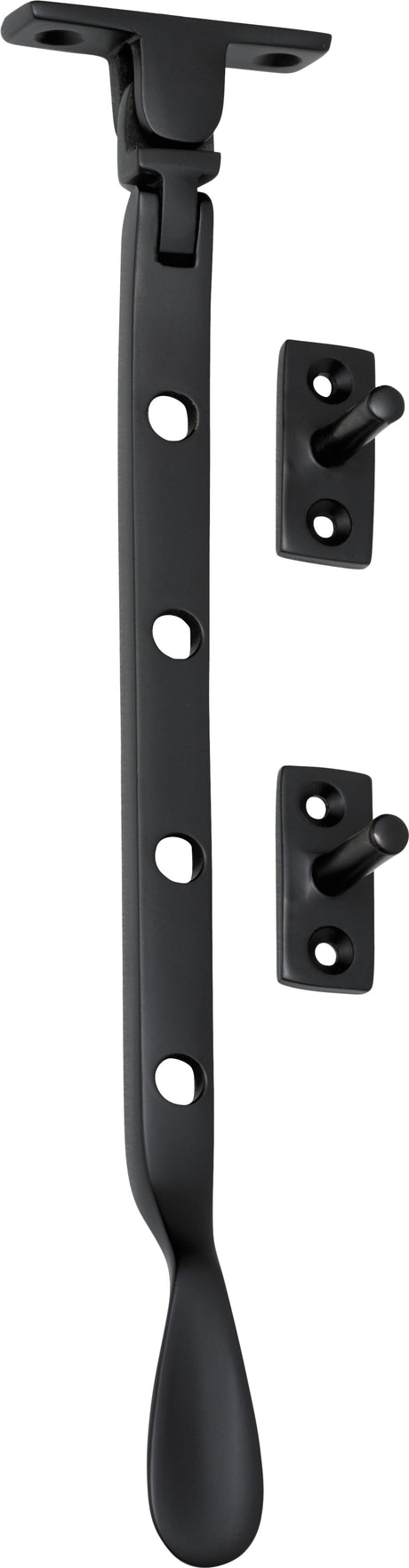 Tradco Casement Stay Base Fix Small - 200mm - Matt Black (1919)